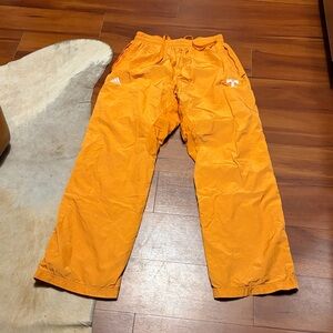 adidas Bright Orange Joggers with “T” logo Sz M